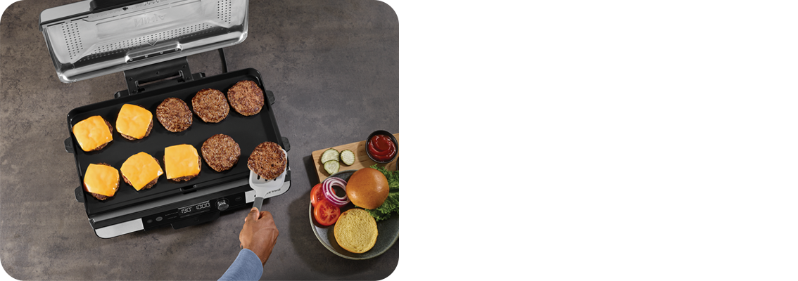 Grătarul Ninja GX101 – Maestrul Burgerilor Perfecți