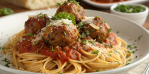 Spaghete cu chifetele la multicookerul Foodi PossibleCooker