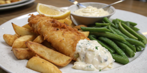 FIsh and chips cu pastăi verzi la airfryerul Double Stack XL SL451