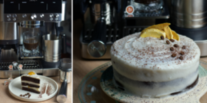 Tort vegan cu cacao și cafea la espressorul Luxe Cafe by Cu Cireșel la Joacă