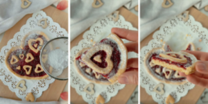 Tartă inimă cu gem de căpșuni la airfryerul Double Stack XL SL400