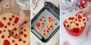 Biscuiți inimioare la airfryerul Double Stack