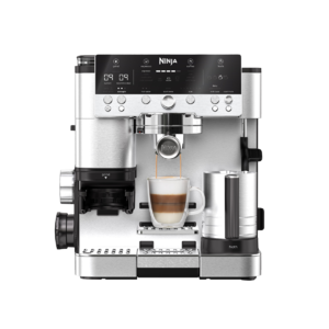 Espressor semi-automat 3in1 Ninja Luxe Café Premier ES601EU, 1650W, extractie la rece, rasnita incorporata cu 25 trepte de macinare, cantar incorporat, recipient de spumare cu tel integrat, recunoastere automata a filtrului, autocuratare a sistemului