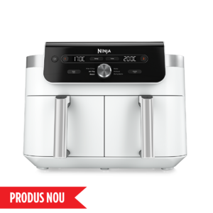 Airfryer DualZone DZ901EU, 2470W, 9.5L, 6 funcții de gătit, alb Ninja