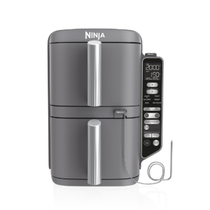 Airfryer Double Stack XL Smart SL451, 2470W, 9.5L, 6 funcții de gătit, termometru digital, gri Ninja