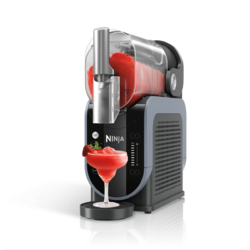 Aparat granita pentru desert Slushi FS301EU, 2.5L, 5 programe presetate, gri/albastru Ninja