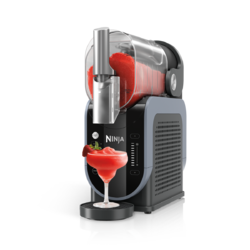 Aparat granita pentru desert  Slushi FS301EU, 2.5L, 5 programe presetate, gri/albastru Ninja