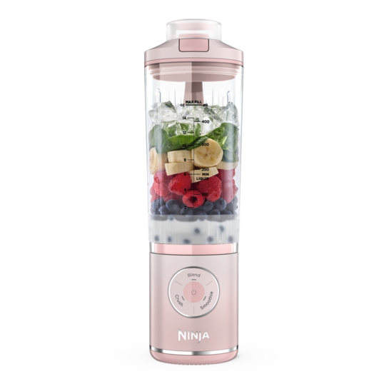 Blender portabil fara fir  Blast Max BC251EUPK, 570ml, roz Ninja