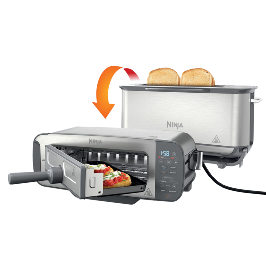 Grătar multifuncțional Foodi 3 în 1 ST202, 2400W, 7 funcții, inox Ninja