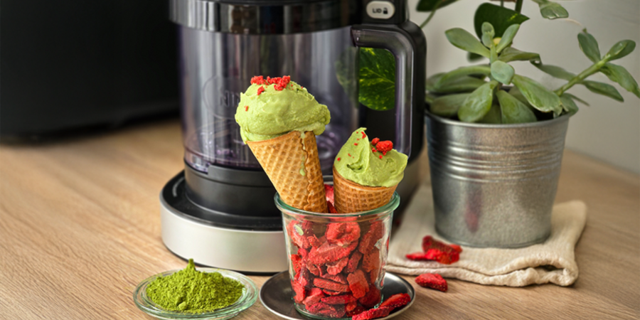 Înghețată cu matcha la CREAMi Deluxe by Corina Ureche
