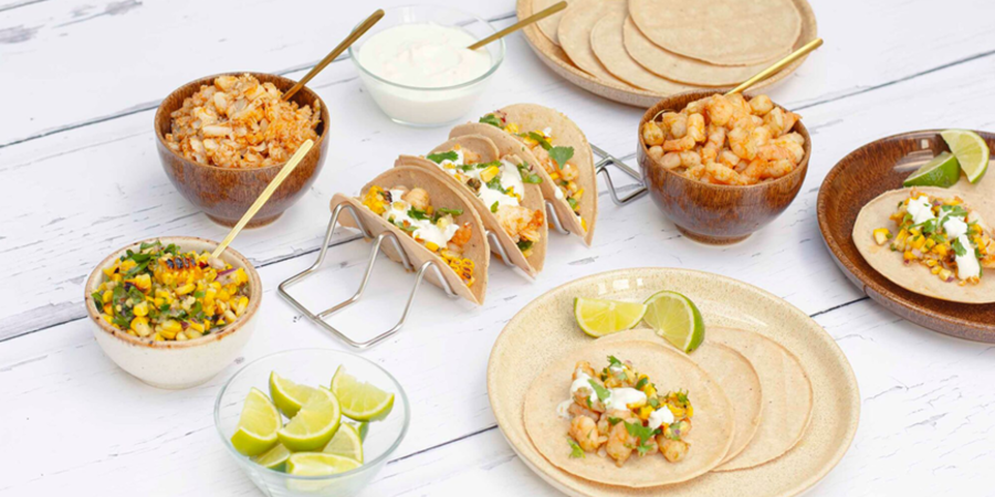 Smashburger Tacos la grătarul electric de exterior Woodfire, Pro XL OG850
