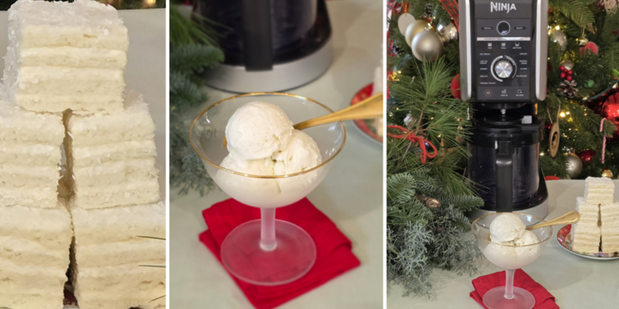 Înghețată cu gust de prăjitură Alba ca zăpada la CREAMi by Prăjiturela