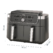 Airfryer Dual Zone DZ901EU (new AF400), 2470W, 9.5L, 6 functii, gri Ninja